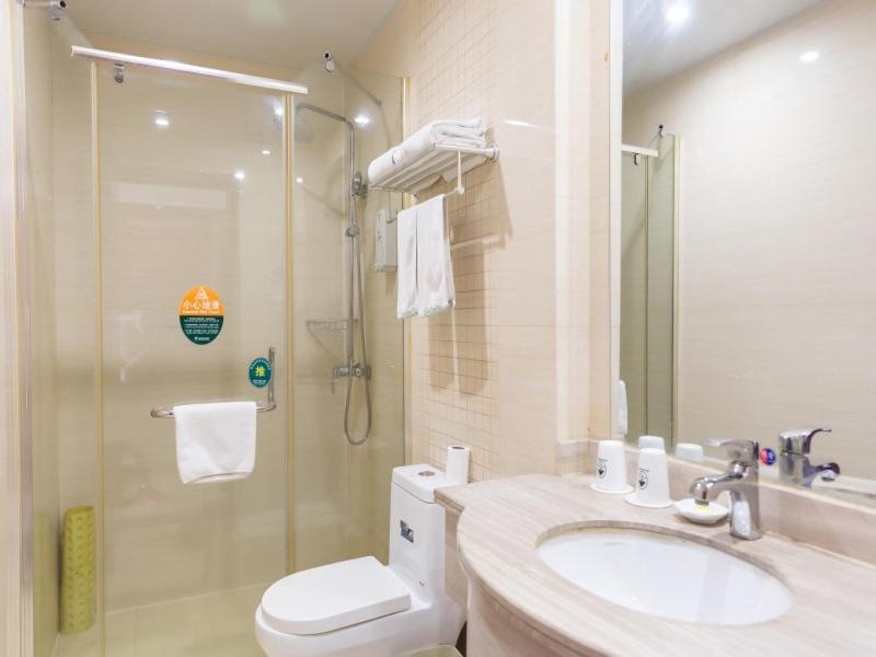 Greentree Inn Jiangsu Suzhou Kunshan High Speed Rail Station Hengshan Road Express Hotel Buitenkant foto